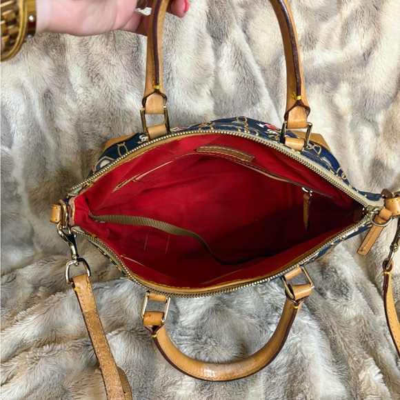 Disney Parks Cruise Line Exclusive- Dooney & Bourke Navy Nautical Dome Satchel - Picture 4 of 14